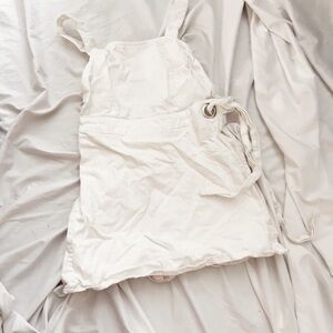 Cute White Jean Jumpsuit ✨